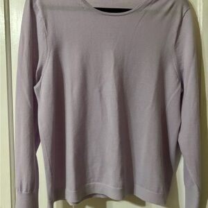 J.Crew 100% Merino wool women's light purple long-sleeve top size XL